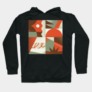 Red vector puzzle Hoodie